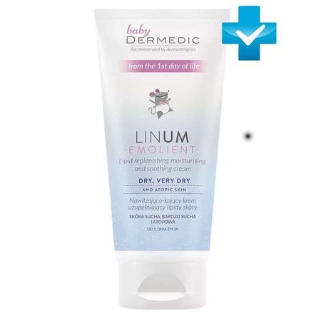 Крем для детей увлажняющий успокаивающий с 1 дня жизни Emolient Linum Baby Dermedic/Дермедик 100мл