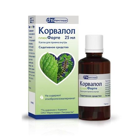 Корвалол Плюс Форте капли для приема внутрь 25мл