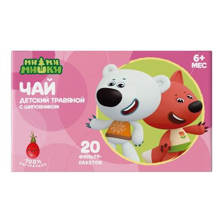 Чай детский травяной с шиповником без сахара с 6 мес. Профессор Травкин фильтр-пакеты 1,5г 20шт