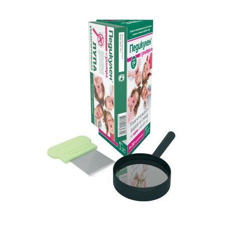 Педикулен Ультра спрей 150 мл+гребень+лупа увеличительная