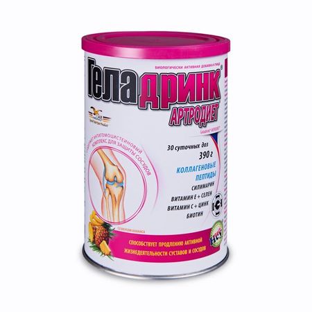 Геладринк Артродиет ананас порошок для приг. раствор для приема вн. 390г