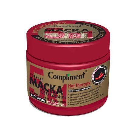 Маска-обертывание горячая восстановление для ослабленных и поврежденных волос Compliment/Комплимент 500мл