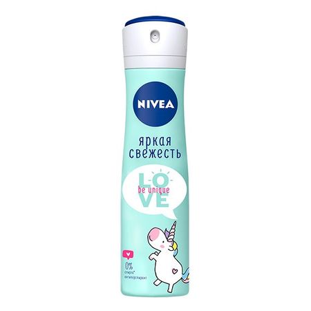Антиперспирант спрей Яркая свежесть LOVE Be Unique Nivea/Нивея 150мл (83196)