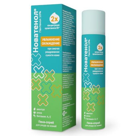 Новатенол пена-спрей для ухода за кожей баллон 68г