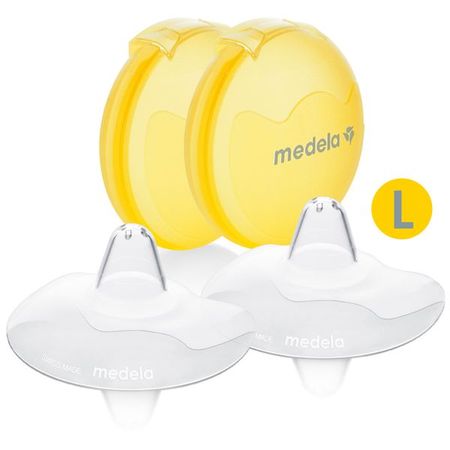 Накладка силиконовая для кормления грудью Contact Medela/Медела 2шт р.L