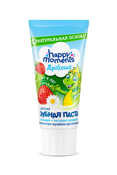 Паста зубная гелевая вкус клубники для детей Дракоша 60мл дракоша тоша задачки для ума