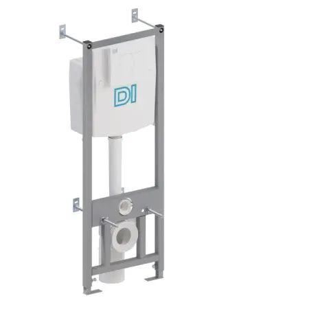 Инсталляция DI для подвесного унитаза с кнопкой цвет белый инсталляция cersanit link pro для подвесного унитаза без кнопки s in mz link pro