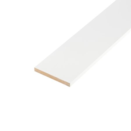 Наличник Норд 80х8х2140 мм финишпленка белый прямой (1 шт.)