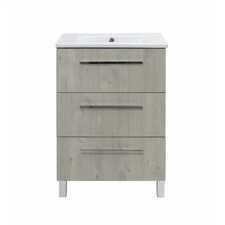 Тумба под раковину Мадрид Квадро 60 см цвет дуб в гришаев медвежий мыс москва мадрид