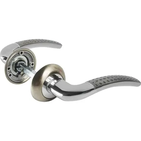 Дверные ручки Punto Logica без запирания комплект цвет никель/хром для land rover discovery 4 lr4 range rover спортивная автомобильная панель громкости ручки кондиционера переключатель декоративная крышка кнопки