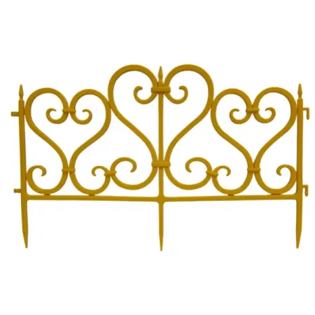 Ограждение Ажурное 300x23 см цвет желтый