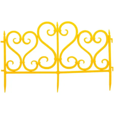 Ограждение Ажурное 300x32 см цвет желтый