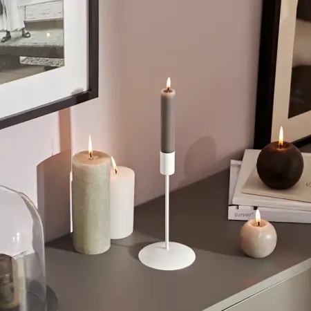 Подсвечник Луч 18 см цвет белый позолоченный ортодоксовый подсвечник htisok