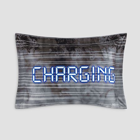 Наволочка Togas Teens Макс серый/черный R 50x70 см