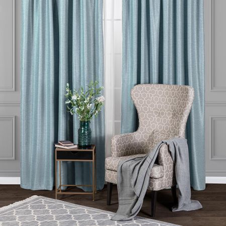 Штора на шт.ленте Daily by Togas Дарли бирюзовая 200x260 см для пропуска на ленте бирюзовый 10 5 х 7 см