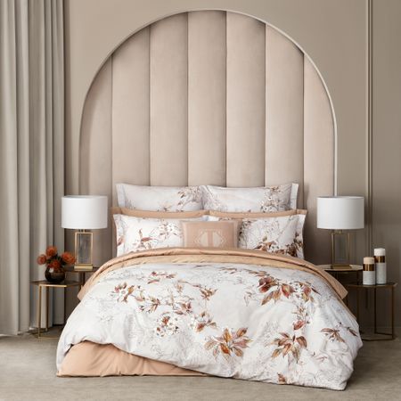 Комплект постельного белья Togas Маринео серый/коричневый Двуспальный евро