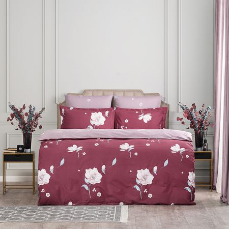 Комплект постельного белья Cassia Сильван Двуспальный евро красный рождественский комплект постельного белья yhxsly для   из микрофибры