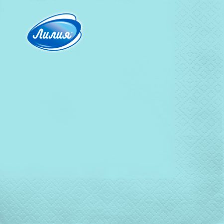 Салфетки бумажные Лилия 33х33см Бирюзовый 2сл 20шт салфетки бумажные экзотика 616412 33х33см   20шт страна карнавалия упаковка