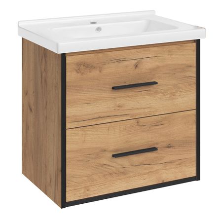 Тумба под раковину АСБ-Мебель Монца 60 см подвесная дуб золотой (12305) симулятор переключения передач с высоким и низким уровнем передачи usb ручка переключения передач для logitech g923 g29 g27 g25 th8a для ets2 и ats scaniatruck