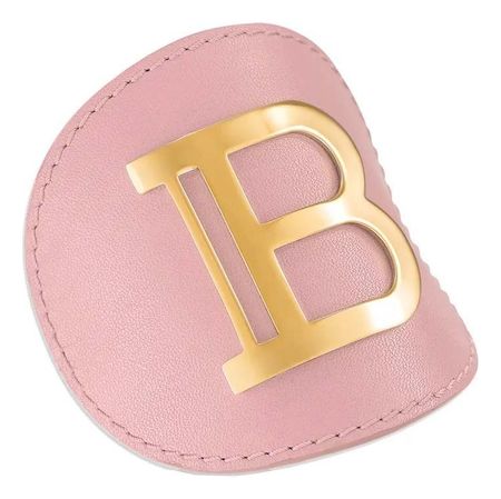 Заколка-автомат для волос кожаная розовая с золотым логотипом Genuine Pink Leather Hair Clip Golden Logo Vintage 1 шт кожаная обложка для автомобильного ключа для changan cs35 plus cs55 cs75 cs95 cs85 cs35 cs15 eado cx20 cx30 cx70 с логотипом changan