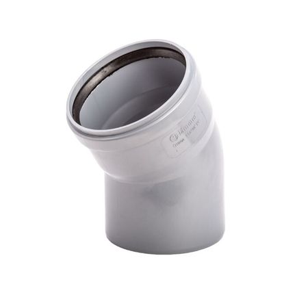 Отвод Lammin d110 мм 30° пластиковый для внутренней канализации (Lm35040011030)