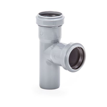 Тройник Lammin d40 мм 87,5° пластиковый для внутренней канализации