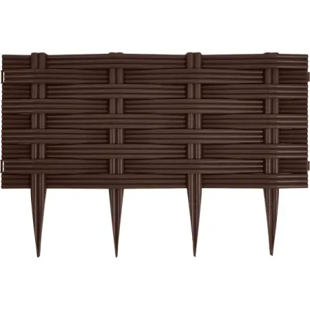 Ограждение садовое декоративное 60 см коричневый