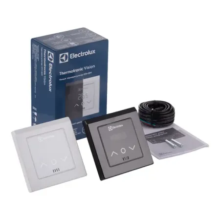 Терморегулятор для теплого пола Electrolux ETV-16 электронный программируемый цвет белый и черный