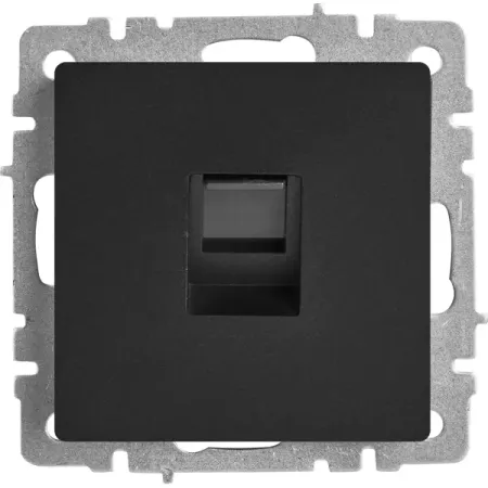 Компьютерная розетка встраиваемая IEK Brite РК10-БрЧ RJ45 UTP cat 5e цвет черный водонепроницаемые разъемы rj45 cat8 5 шт