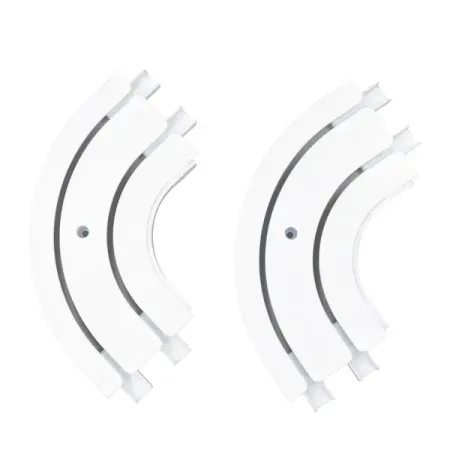 Соединитель внутренний поворотный двухрядный Inspire пластик цвет белый матовый 2 шт.