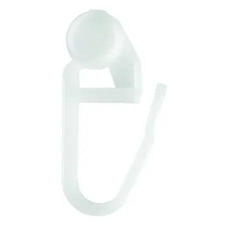 Крючок для шины 3 см цвет белый 20 шт