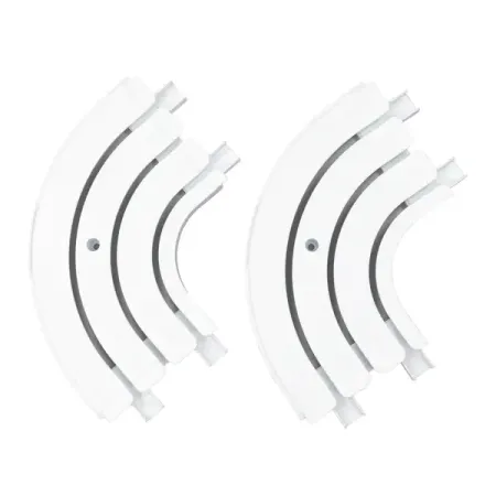 Соединитель внешний поворотный трехрядный Inspire пластик цвет белый 2 шт
