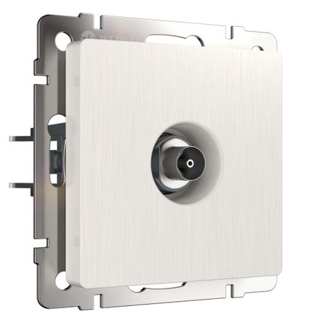 Розетка телевизионная Werkel встраиваемая перламутровая рифленая (a051171)