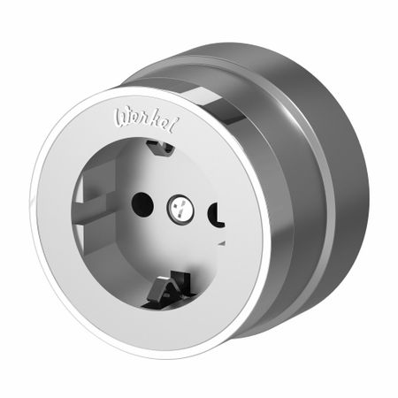 Розетка Werkel накладная матовое серебро (a055929) coswall умная розетка с панелью из стекла