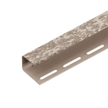 J-профиль Tecos Brickwork 3050 мм сильвер 15,9 мм