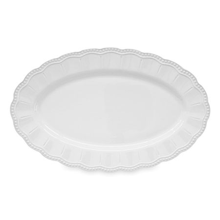 Блюдо овальное Easy Life elite белый 36х23 см