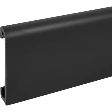 Плинтус напольный Atrium РМ полистирол ударопрочный цвет черный 2000x16x80 мм