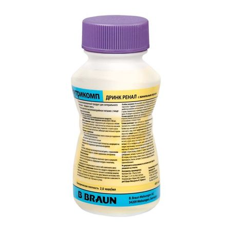 Смесь жидкая для энтерального питания ванильный вкус Nutricomp/Нутрикомп Дринк Ренал 200мл