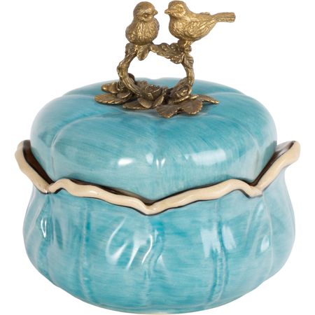 Шкатулка с птичками Glasar 15х14х16 см