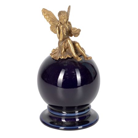 Фигурка ангел на шаре Glasar 11х11х20 см