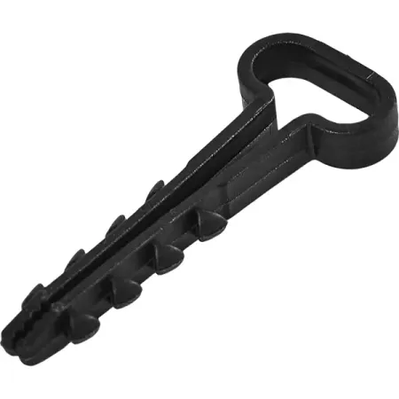 Дюбель-хомут Duwi ДХП 6-14 для плоского кабеля цвет черный 10 шт.
