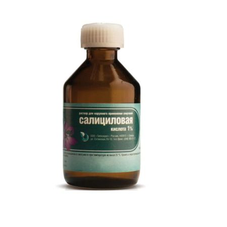 Салициловой кислоты раствор для наружного применения спиртовой 1% 40мл