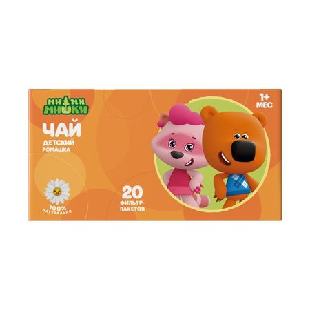 Фиточай ромашка детский без сахара с 1 мес. Ми-ми-мишки фильтр-пакеты 1,5г 20шт