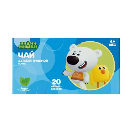 Чай травяной детский без сахара с 4 мес. Ночка Ми-ми-мишки фильтр-пакеты 1,5г 20шт