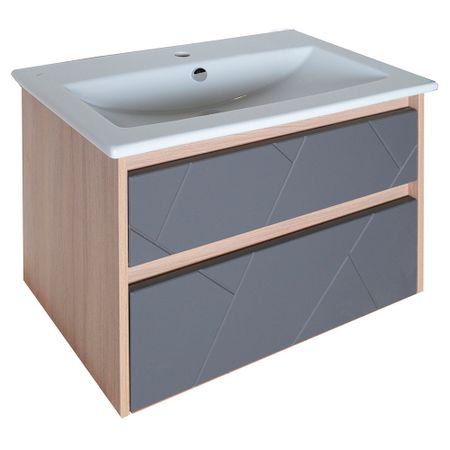 Тумба под раковину АСБ-Мебель Диана 60 см подвесная серая/дуб янтарный (12028) элоиза моран принцесса диана королева людских сердец что она пыталась сказать нам своими образами