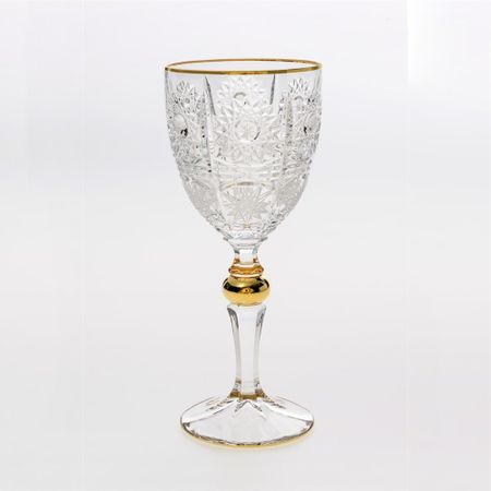 Набор бокалов для вина Bohemia Jihlava 500PK золотой шар 260 мл 6 шт рождественский для бутылки вина g jt103