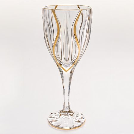 Набор бокалов для вина Bohemia Jihlava Ocean золото 320 мл 6 шт