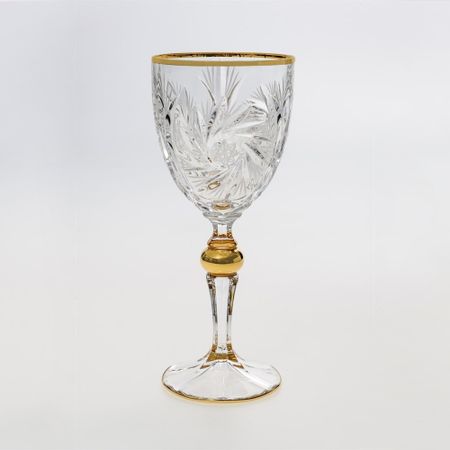 Набор бокалов для вина Bohemia Jihlava Pinwheel зол 260 мл 6 шт