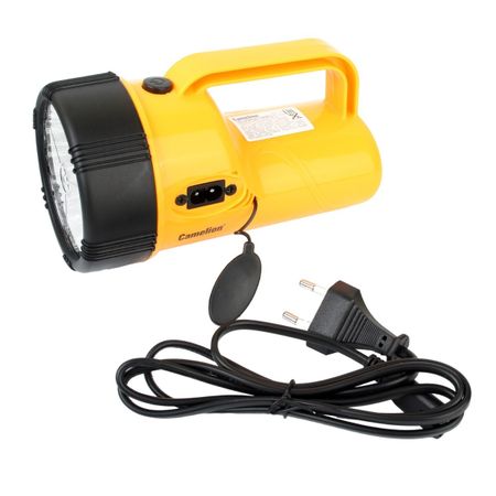 Фонарь ручной Camelion светодиодный 19 LED 1,68 Вт аккумуляторный SLA 2200 мАч пластик (LED29314)