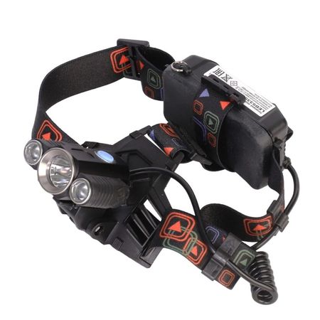 Фонарь налобный Ultraflash светодиодный 3 LED 5 Вт аккумуляторный Li-Ion 1200 мАч пластик/алюминий 4 режима (LED5335)